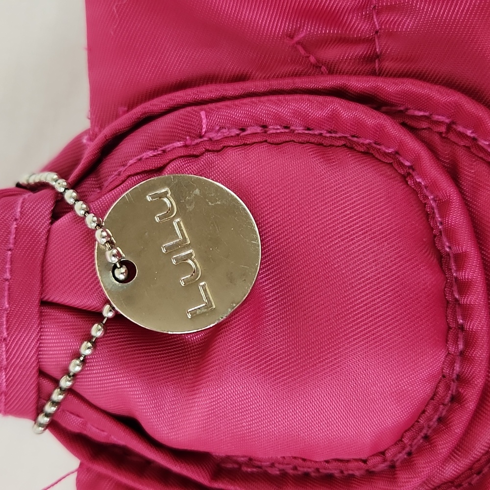 LULU nylon Quilted bag. Size 19 X 12"